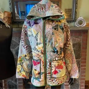 Handmade | Jackets & Coats | Vintage Unisex Feed Sack Quilt Coat